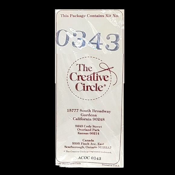 Vintage The Creative Circle Life Is Fragile/Serenity Prayer Needlework Kit - Picture 6 of 9